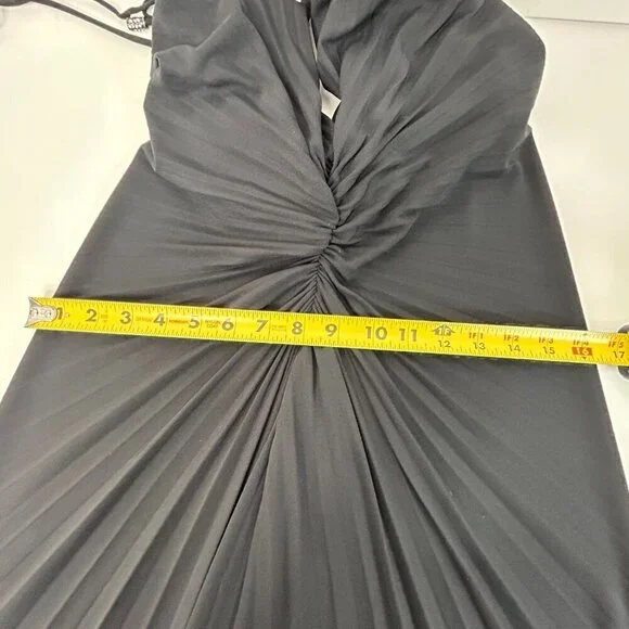 BCBGMAXAZRIA Black Dress |  Size M | Vintage | Made in USA Y2K - Picture 8 of 11